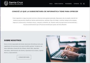Presentaron el nuevo sitio de la Subsecretaría de Informática de Santa Cruz
