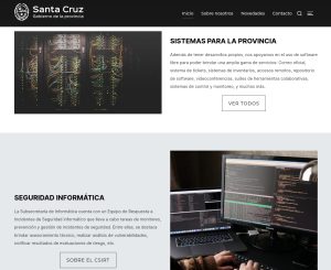 Presentaron el nuevo sitio de la Subsecretaría de Informática de Santa Cruz