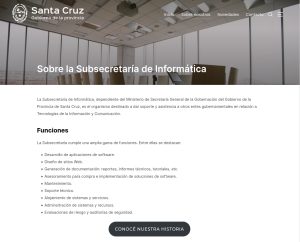 Presentaron el nuevo sitio de la Subsecretaría de Informática de Santa Cruz