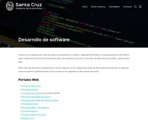 Presentaron el nuevo sitio de la Subsecretaría de Informática de Santa Cruz