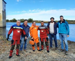 Realizan mediciones en el río Gallegos para el diseño del nuevo acueducto