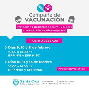 Avanzan en una fuerte campaña de vacunación en toda la provincia