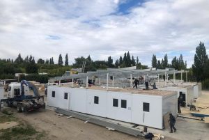 Avanza la construcción de hospitales modulares en Caleta Olivia y Pico y la ampliación del Hospital de Gobernador Gregores
