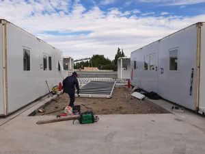 Avanza la construcción de hospitales modulares en Caleta Olivia y Pico y la ampliación del Hospital de Gobernador Gregores