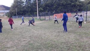 Estudiantes participan de la propuesta Fútbol Callejero en Julia Dufour