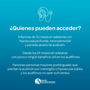 Destacaron la implementación de implantes cocleares a través de la CSS