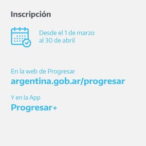 Educación convoca a inscribirse al Programa Progresar
