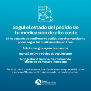 Caja de Servicios Sociales: Más de mil novecientos afiliadxs acceden a medicamentos de alto costo con cobertura total