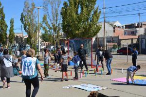 Realizaron jornada de actividades saludables y recreación en el barrio Ceferino de Caleta Olivia