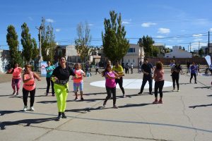Realizaron jornada de actividades saludables y recreación en el barrio Ceferino de Caleta Olivia
