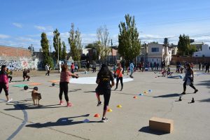 Realizaron jornada de actividades saludables y recreación en el barrio Ceferino de Caleta Olivia