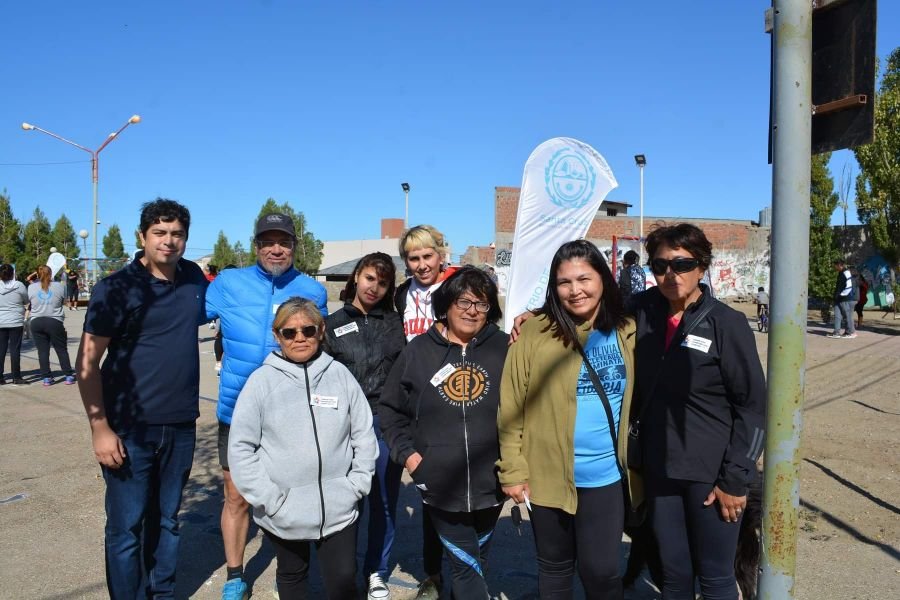 Realizaron jornada de actividades saludables y recreación en el barrio Ceferino de Caleta Olivia