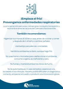 La Caja de Servicios Sociales brindó recomendaciones para prevenir enfermedades respiratorias