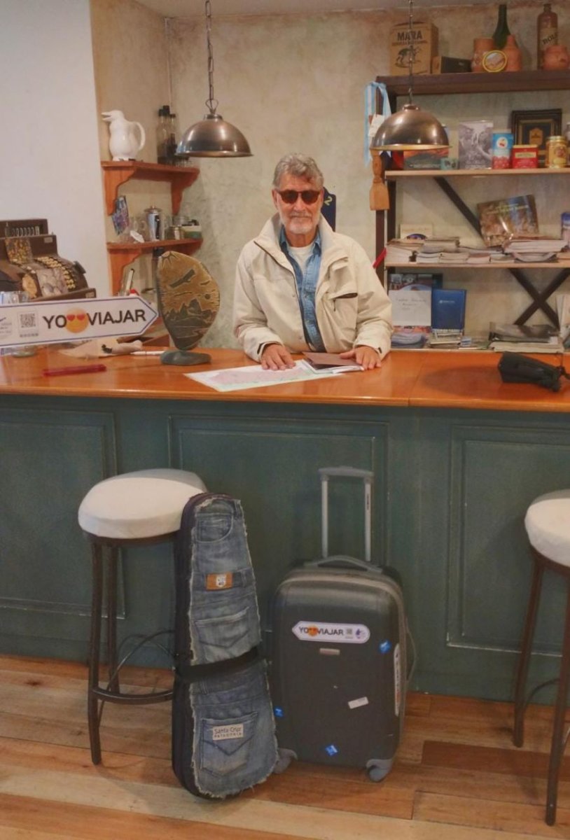 El Señor de la Casa de Santa Cruz estuvo en la Fiesta Nacional del Trekking de Chaltén