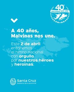 Malvinas Nos Une: Santa Cruz conmemora con múltiples actividades los 40 años de la gesta de Malvinas