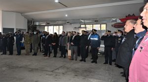 Seguridad presentó un mural homenajeando a los héroes de Malvinas