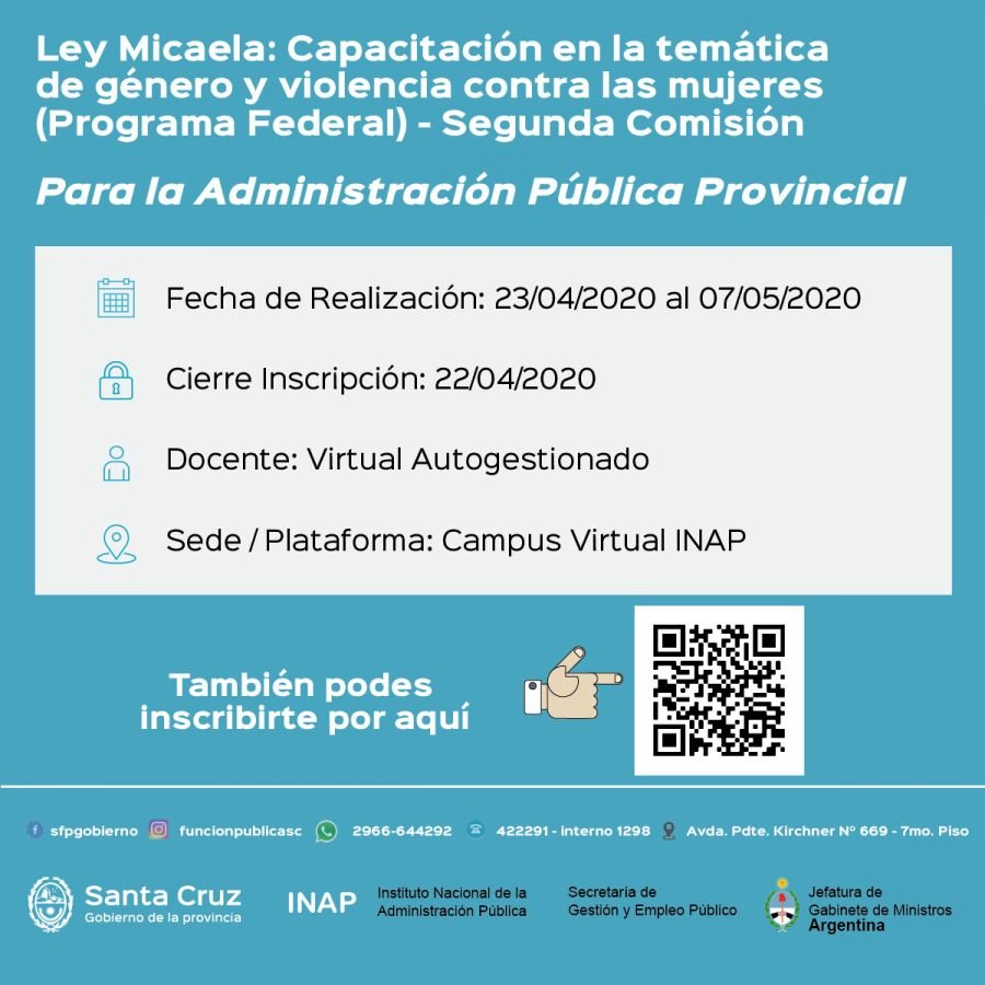 Se realizará una nueva capacitación sobre la Ley Micaela