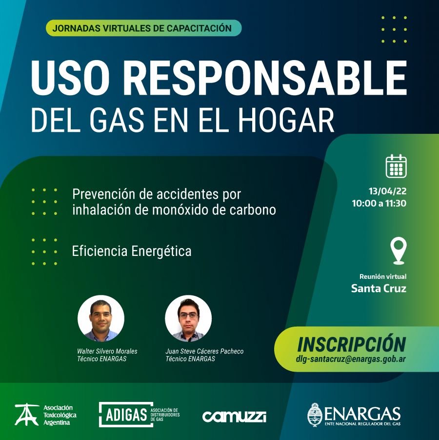 Invitan a Jornada de capacitación sobre Prevención de Accidentes por Inhalación de Monóxido de Carbono