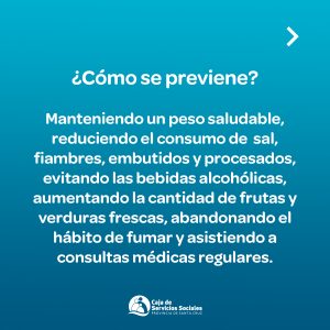 Hipertensión es el programa crónico con más adhesión en la Caja de Servicios Sociales