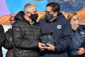Alicia acompañó la inauguración del mural conmemorativo por los 40 años de la Gesta de Malvinas