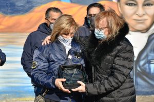 Alicia acompañó la inauguración del mural conmemorativo por los 40 años de la Gesta de Malvinas