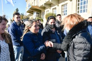 Alicia acompañó la inauguración del mural conmemorativo por los 40 años de la Gesta de Malvinas