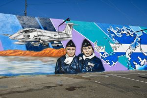 Alicia acompañó la inauguración del mural conmemorativo por los 40 años de la Gesta de Malvinas
