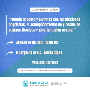 Pre-inscripción abierta para el Ciclo de Conversatorios de intervenciones escolares desde una perspectiva institucional