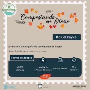 Acciones Verdes: Lanzamiento de la 3° edición “Compostando en otoño”