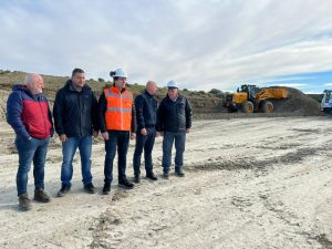 Comenzaron las obras sobre la autovía Caleta Olivia- Comodoro Rivadavia