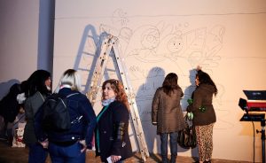 Realizaron mural en conmemoración a las Madres de Plaza de Mayo