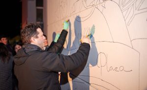 Realizaron mural en conmemoración a las Madres de Plaza de Mayo