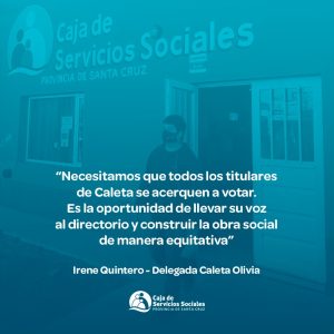 Quintero: “Necesitamos que todos los titulares de la Caja de Servicios Sociales de Caleta se acerquen a votar”