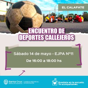 Encuentro de Deportes Callejeros: se realizará este sábado en distintas localidades de la provincia