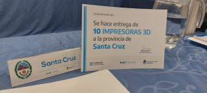 Santa Cruz recibió impresoras 3D destinadas a la Educación Técnica Profesional