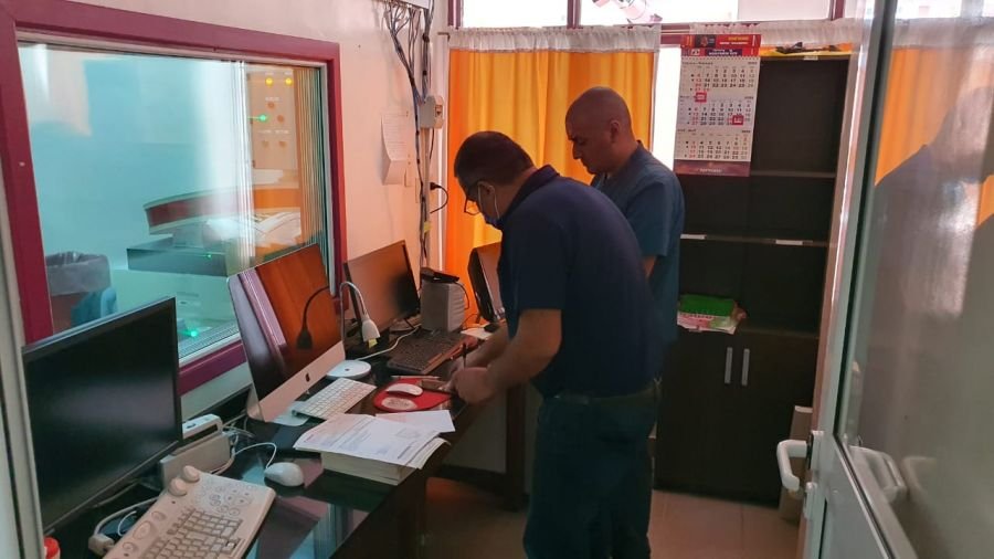 Se realizó la puesta en funcionamiento del tomógrafo en el Hospital Puerto Deseado