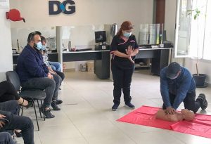 Brindaron capacitación de RCP y primeros auxilios a trabajadores y trabajadoras de la sucursal Caleta Olivia