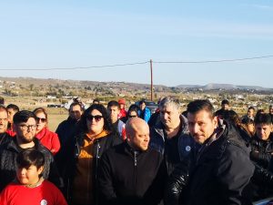 El Gobierno de Santa Cruz acompañó la inauguración de la cancha del Club Olimpia Jrs.