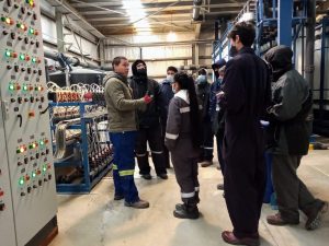 Estudiantes de la Escuela Industrial Nº10 de Caleta Olivia recorrieron la planta de Osmosis Inversa