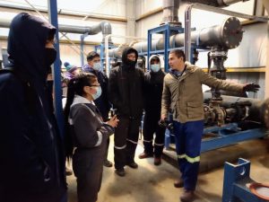Estudiantes de la Escuela Industrial Nº10 de Caleta Olivia recorrieron la planta de Osmosis Inversa